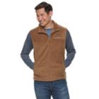 Men's Columbia Flattop Ridge Fleece Vest, Size: Medium, Dark Beige