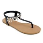 Olivia Miller Parisa Women's Sandals, Girl's, Size: 8, Black