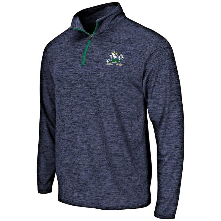 Men's Notre Dame Fighting Irish Action Pass Pullover, Size: Small, Light Grey