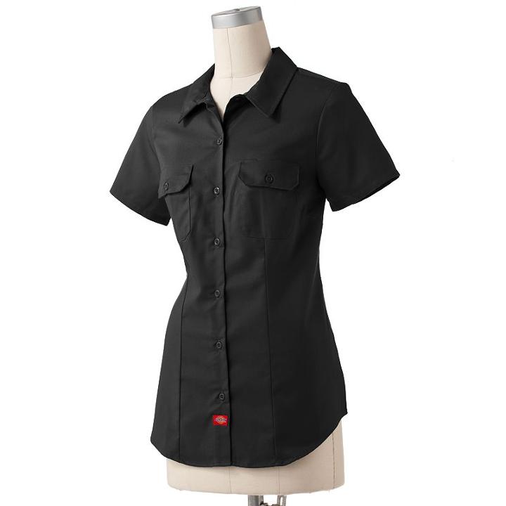 Dickies Performance Twill Work Shirt - Women's, Size: Xl, Black