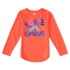 Girls 4-6x Adidas Love The Game Logo Tee, Size: 6x, Drk Orange