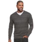 Men's Sonoma Goods For Life&trade; Coolmax Classic-fit V-neck Sweater, Size: Xl, Black