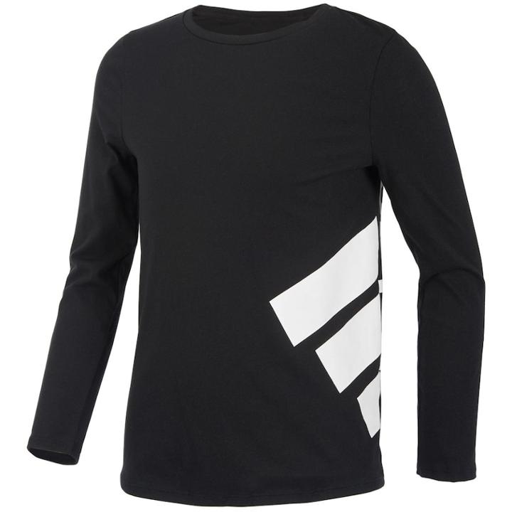 Girls 7-16 Adidas Long Sleeve It's A Wrap Tee, Size: Medium, Black