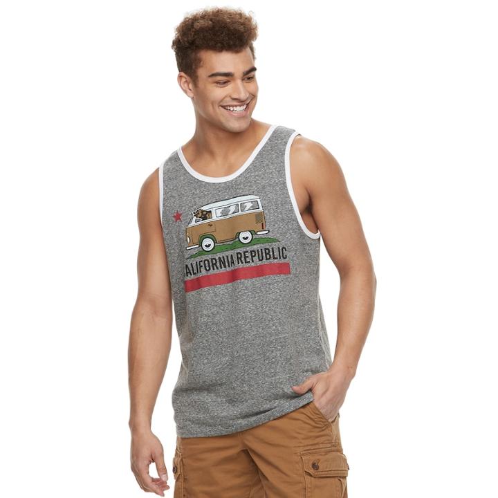 Men's Urban Pipeline&reg; Graphic Tank, Size: Large, Dark Grey