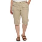 Plus Size Sonoma Goods For Life&trade; Ultra Breathable Poplin Skimmer Shorts, Women's, Size: 20 W, Light Grey