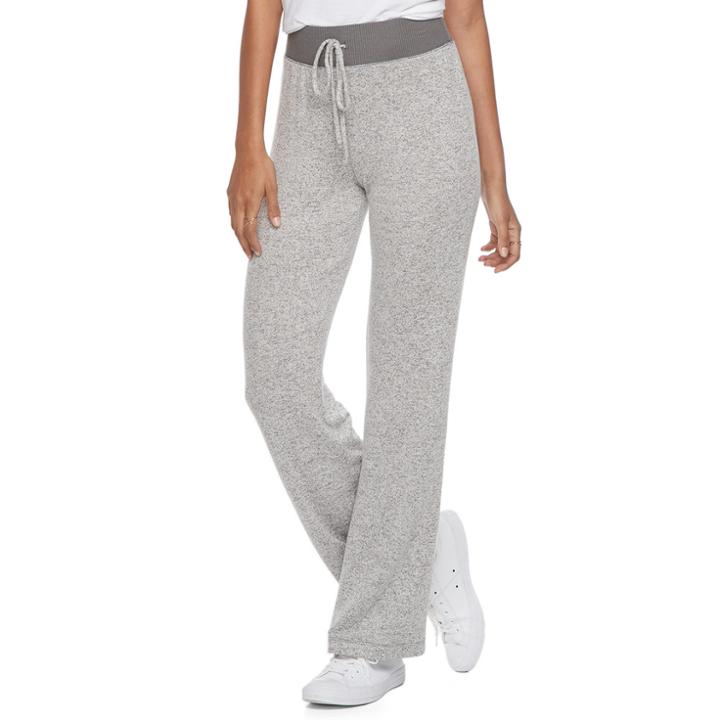 Juniors' So&reg; Brushed Lounge Pants, Teens, Size: Medium, Dark Grey