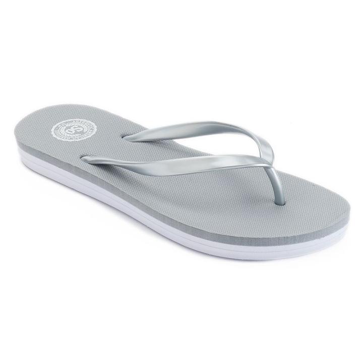 So&reg; Women's Flip-flops, Size: Large, Grey