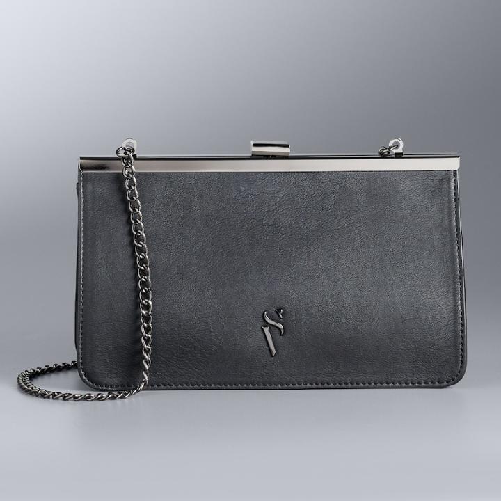 Simply Vera Vera Wang Gertie Frame Clutch, Women's, Black