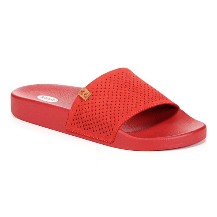 Dr. Scholl's Palm Women's Slide Sandals, Size: Medium (11), Red