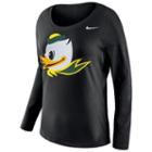 Women's Nike Oregon Ducks Tailgate Long-sleeve Top, Size: Xl, Black