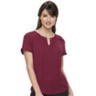 Women's Apt. 9&reg; Keyhole Georgette Top, Size: Xl, Dark Red