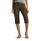 Women's Lee Edy Skimmer Capris, Size: 18 Avg/reg, Green Oth