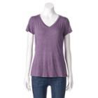 Women's Apt. 9&reg; Essential Tee, Size: Small, Med Purple