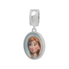 Disney Frozen Sterling Silver Anna And Elsa Reversible Charm, Women's, Grey
