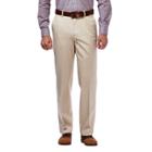 Men's Haggar Premium No Iron Khaki Stretch Straight-fit Flat-front Pants, Size: 34x30, White Oth