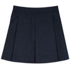 Girls 4-16 Chaps School Uniform Box-pleated Skort, Size: 7, Blue (navy)