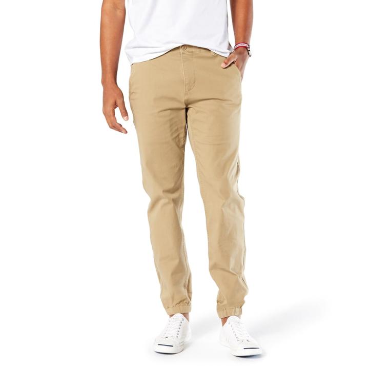 Men's Dockers&reg; Smart 360 Flex Slim Tapered Fit Jogger, Size: 29x30, Beig/green (beig/khaki)