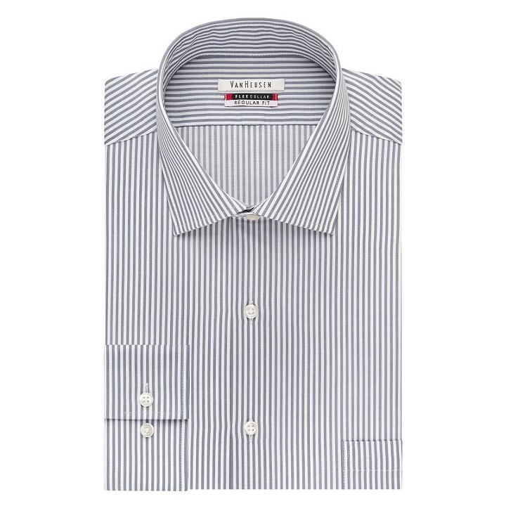 Big & Tall Van Heusen Flex-collar Dress Shirt, Men's, Size: 18 37/8t, Grey Other