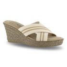 Tuscany By Easy Street Malone Women's Wedge Sandals, Size: Medium (6.5), Natural