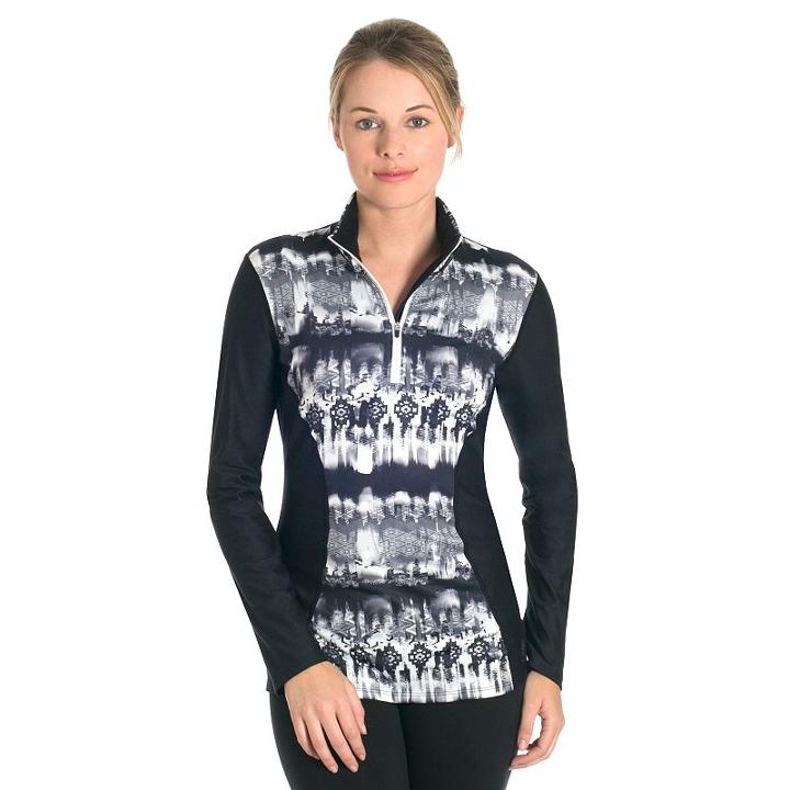 Women's Snow Angel Slimline Quarter-zip Top, Size: Small, Dark Grey