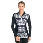 Women's Snow Angel Slimline Quarter-zip Top, Size: Small, Dark Grey