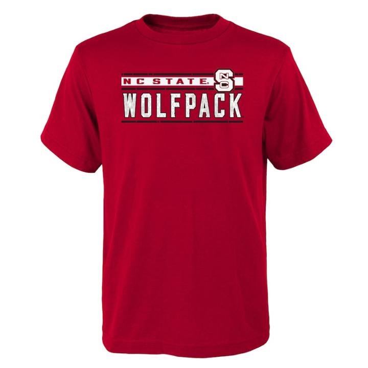 Boys' 4-18 North Carolina State Wolfpack Regeneration Tee, Size: 4-5, Dark Red