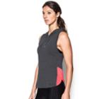 Women's Under Armour Favorite Mesh Sleeveless Hoodie, Size: Large, Grey