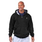 Big & Tall Champion Full-zip Fleece Hoodie, Men's, Size: 6xb, Black