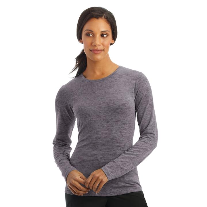 Plus Size Jockey Scrubs Performance Rx Dry Comfort Long Sleeve Tee, Women's, Size: 3xl, Grey