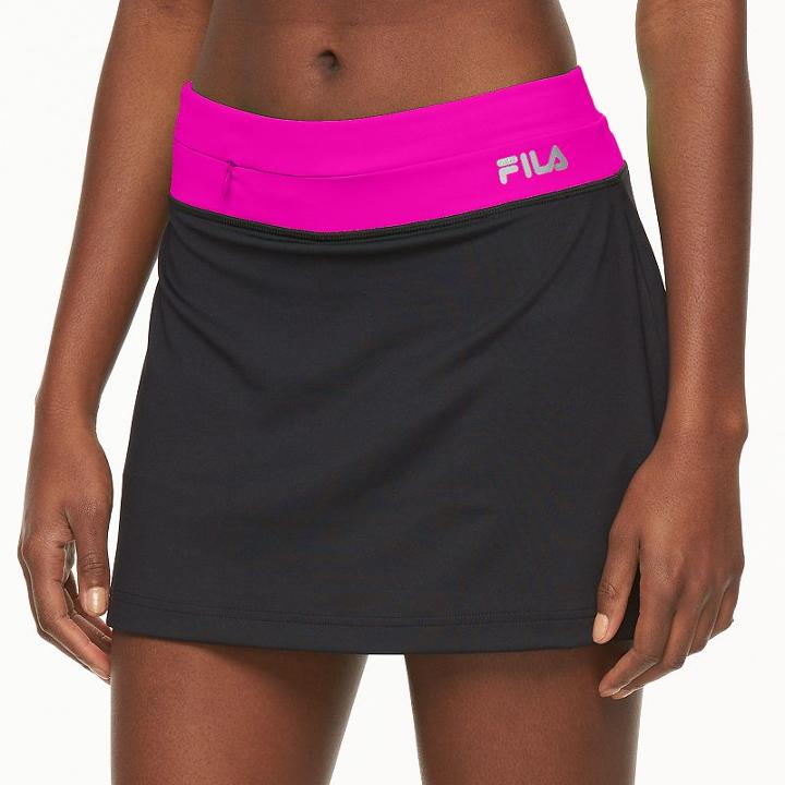 Women's Fila Sport&reg; Contrast Tennis Skort, Size: Small, Dark Pink