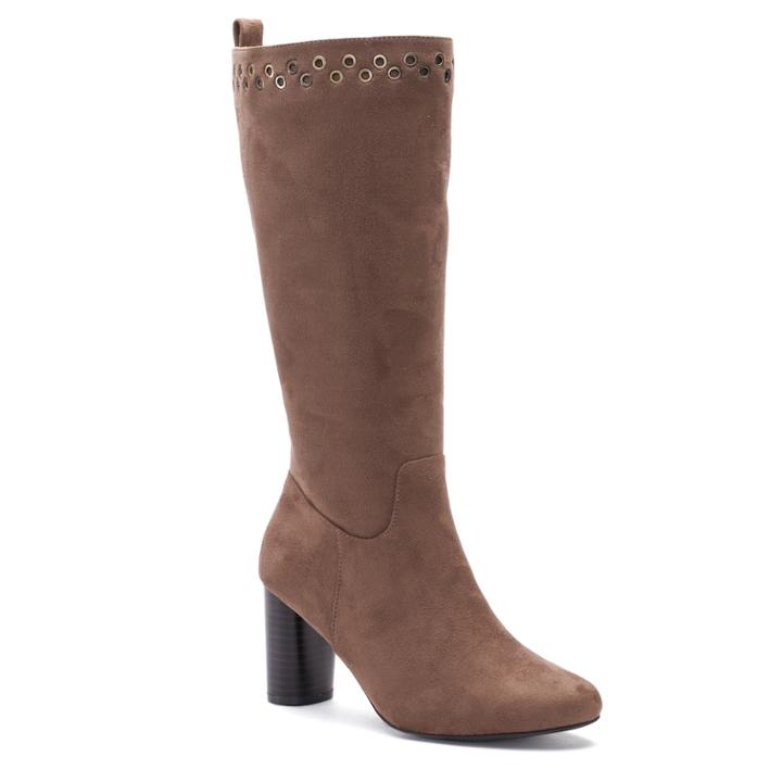 Andrew Geller Jean Women's Riding Boots, Size: Medium (8), Med Brown