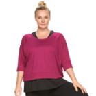 Plus Size Gaiam Reveal Yoga Crop Top, Women's, Size: 3xl, Brt Red
