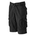 Men's Xray Belted Cargo Shorts, Size: 38, Black