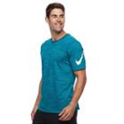 Men's Nike Allover Coder Print Tee, Size: Small, Blue Other