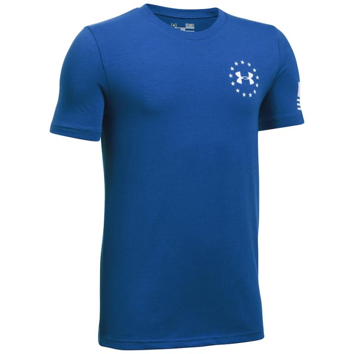 Boys 8-20 Under Armour Freedom Flag Tee, Size: Medium, Blue