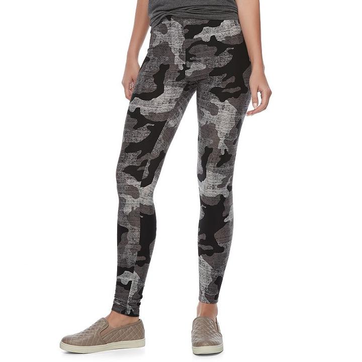 Juniors' Pink Republic Peached Leggings, Teens, Size: Xl, Silver