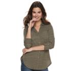 Women's Sonoma Goods For Life&trade; Utility Tunic, Size: Large, Green