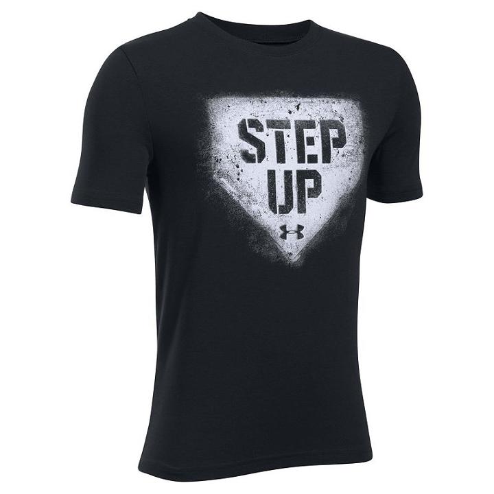 Boys 8-20 Under Armour Step Up Tee, Size: Xl, Black