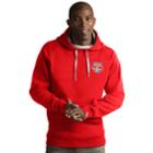 Men's Antigua New York Red Bulls Victory Pullover Hoodie, Size: Small, Brt Red