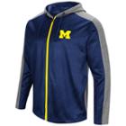 Men's Campus Heritage Michigan Wolverines Sleet Full-zip Hoodie, Size: Xl, Dark Blue