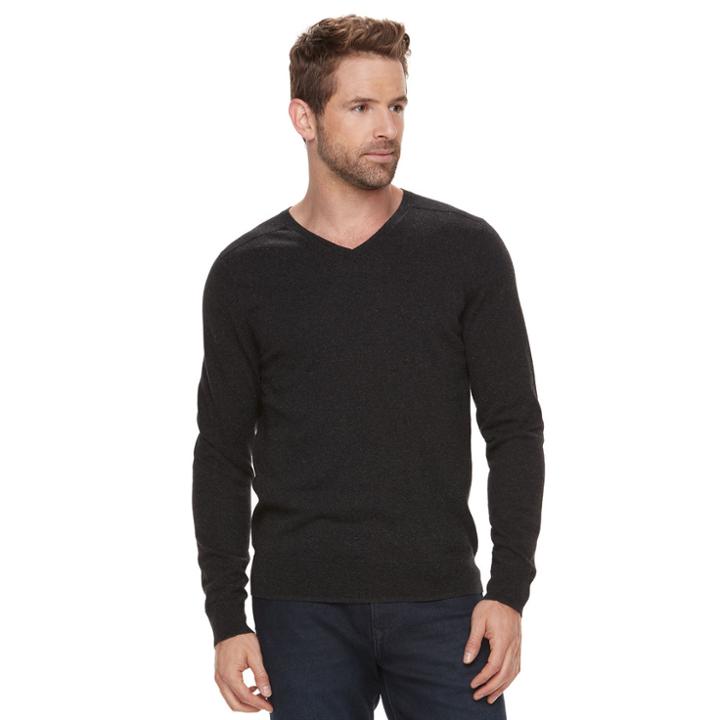 Men's Marc Anthony Slim-fit Soft-touch Modal V-neck Sweater, Size: Xl, Oxford