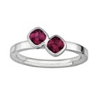 Stacks And Stones Sterling Silver Rhodolite Garnet Stack Ring, Women's, Size: 5, Red