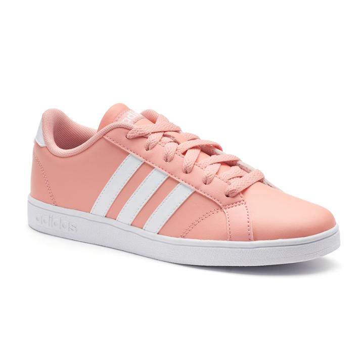 Adidas Neo Baseline Kid's Shoes, Kids Unisex, Size: 7, Dark Pink