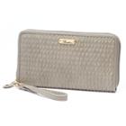 Buxton Crinkle Convertible Wristlet Wallet, Women's, Grey