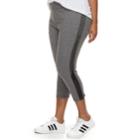 Juniors' Plus Size So&reg; Mesh Panel Capri Leggings, Teens, Size: 3xl, Dark Grey