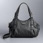 Simply Vera Vera Wang Buena Satchel, Women's, Black