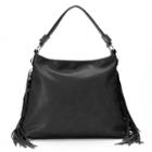 Mellow World Beatrix Slouchy Fringed Hobo, Women's, Black