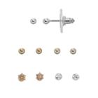 Lc Lauren Conrad Simulated Crystal & Ball Stud Earring Set, Women's, Multicolor