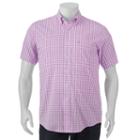 Big & Tall Izod Advantage Classic-fit Checked Stretch Button-down Shirt, Men's, Size: 2xb, Lt Purple