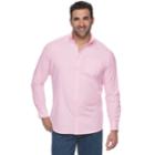 Big & Tall Sonoma Goods For Life&trade; Button-down Shirt, Men's, Size: Xl Tall, Brt Pink